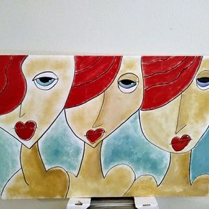 30×20 painting abstract foam board